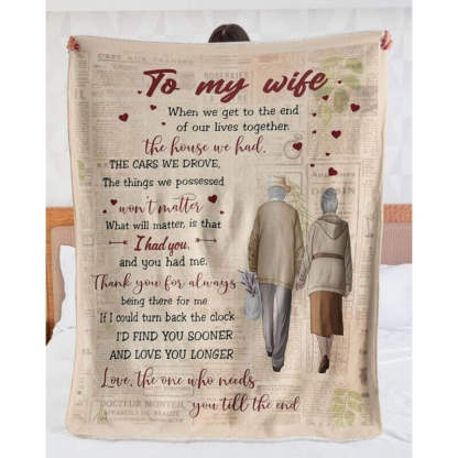 To My Wife - From Husband - A359 - Premium Blanket-Jolura