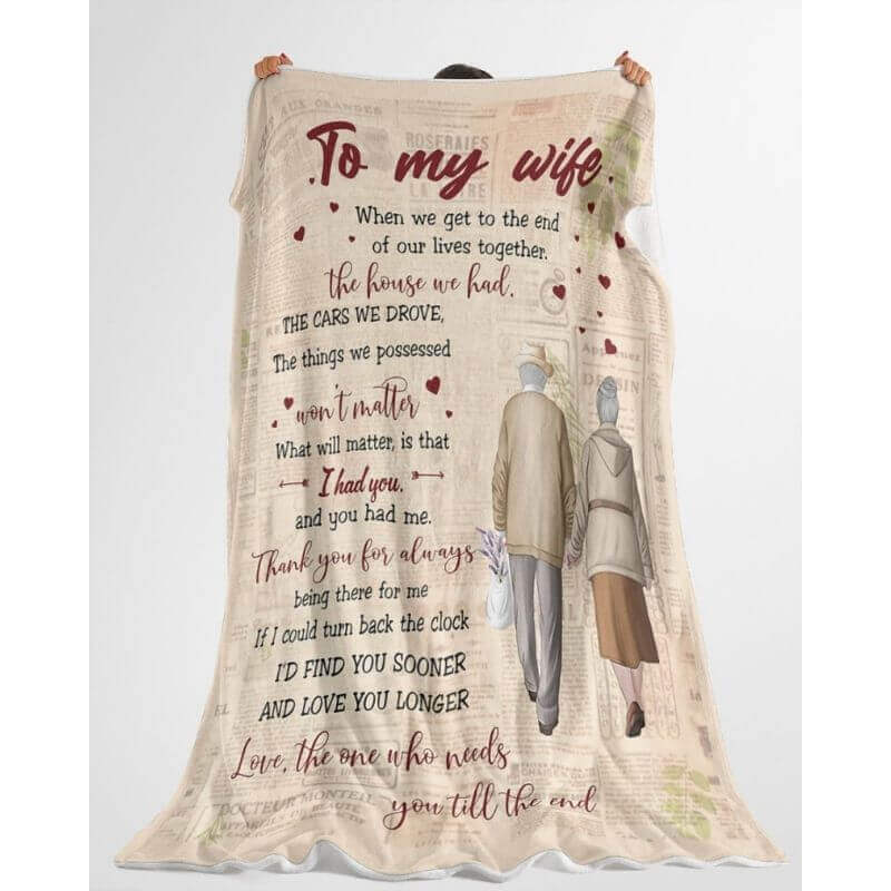 To My Wife - From Husband - A359 - Premium Blanket-Jolura