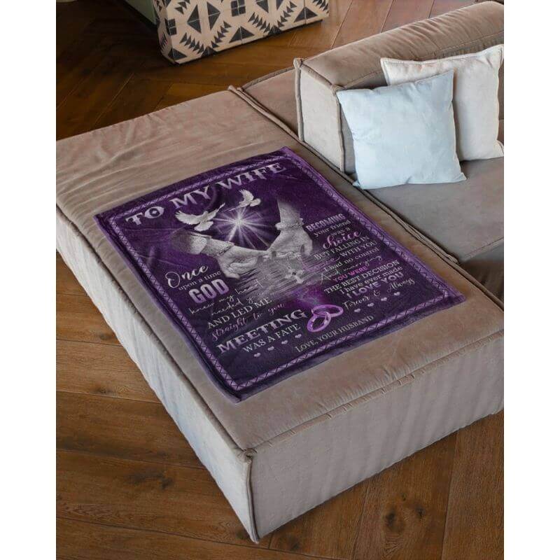 To My Wife - From Husband - A355 - Premium Blanket-Jolura