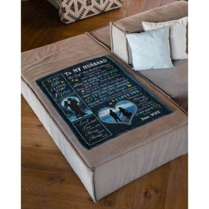 To My Husband - From Wife - A356 - Premium Blanket-Jolura