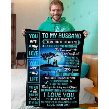 To My Husband - From Wife  - A334 - Premium Blanket-Jolura