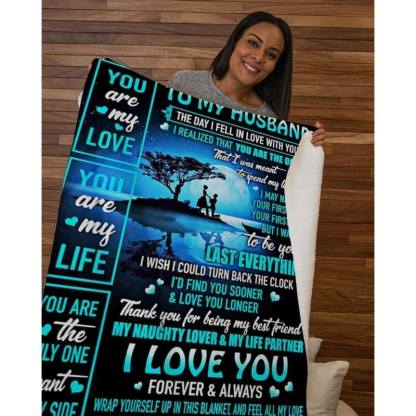 To My Husband - From Wife  - A334 - Premium Blanket-Jolura