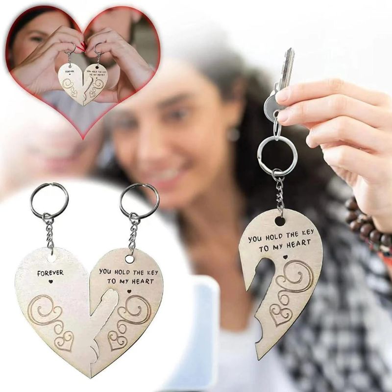 You Hold The Key to My Heart & Forever Couple Keychain-Jolura