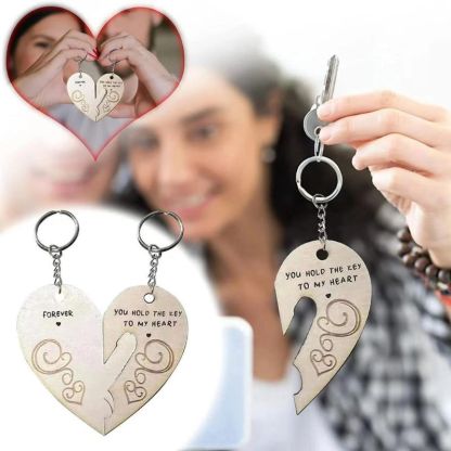 You Hold The Key to My Heart & Forever Couple Keychain-Jolura