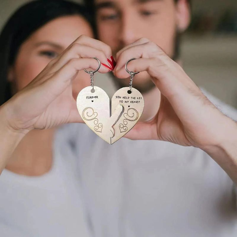 You Hold The Key to My Heart & Forever Couple Keychain-Jolura