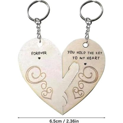 You Hold The Key to My Heart & Forever Couple Keychain-Jolura