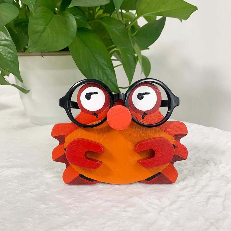 Handmade Glasses Stand F268 Lovely Crab-Jolura