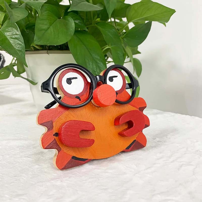 Handmade Glasses Stand F268 Lovely Crab-Jolura