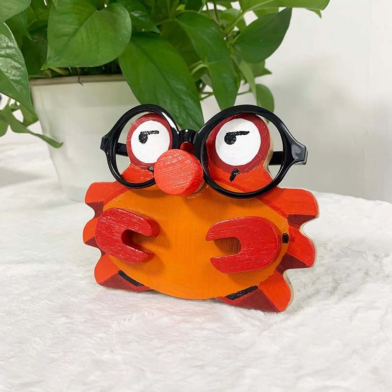 Handmade Glasses Stand F268 Lovely Crab-Jolura
