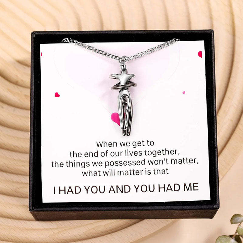Metal Plating Hug Necklace - The Perfect Gift For Loved One-Jolura