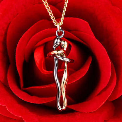 Metal Plating Hug Necklace - The Perfect Gift For Loved One-Jolura