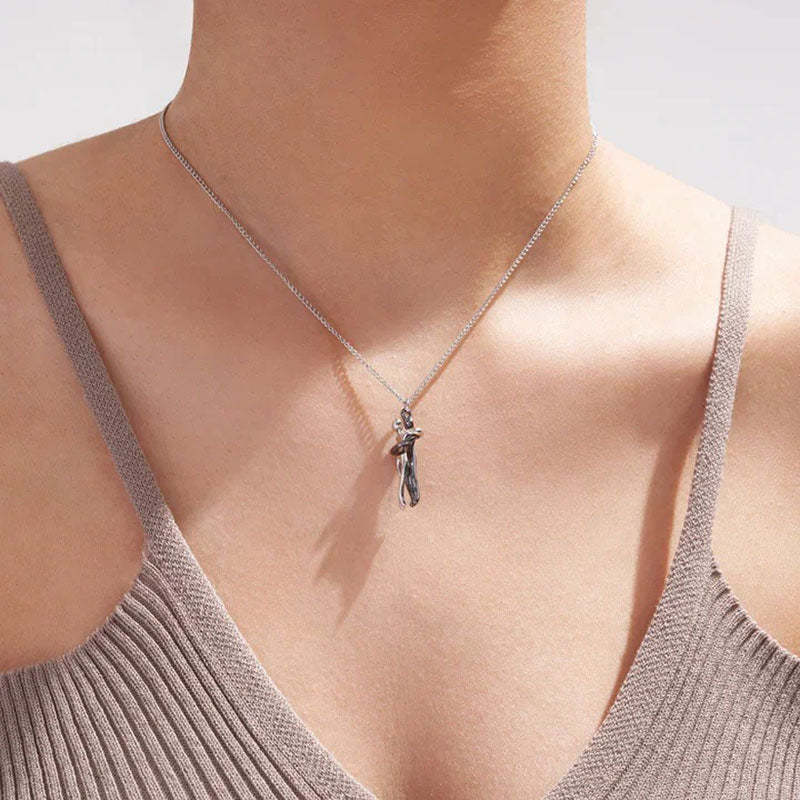 Metal Plating Hug Necklace - The Perfect Gift For Loved One-Jolura