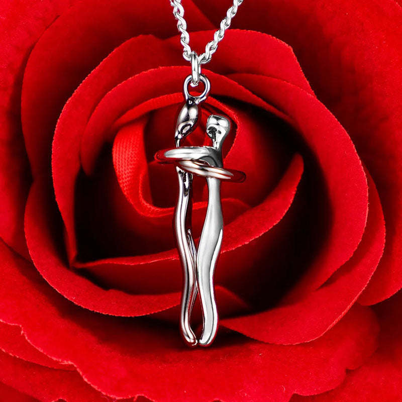 Metal Plating Hug Necklace - The Perfect Gift For Loved One-Jolura