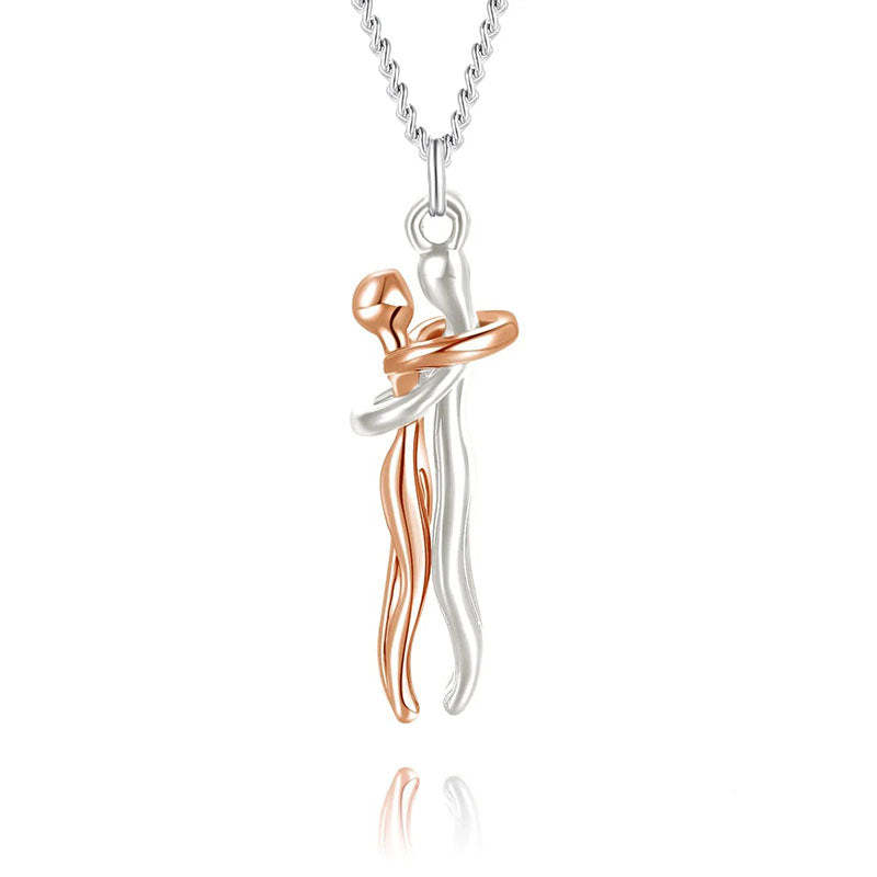 Metal Plating Hug Necklace - The Perfect Gift For Loved One-Jolura