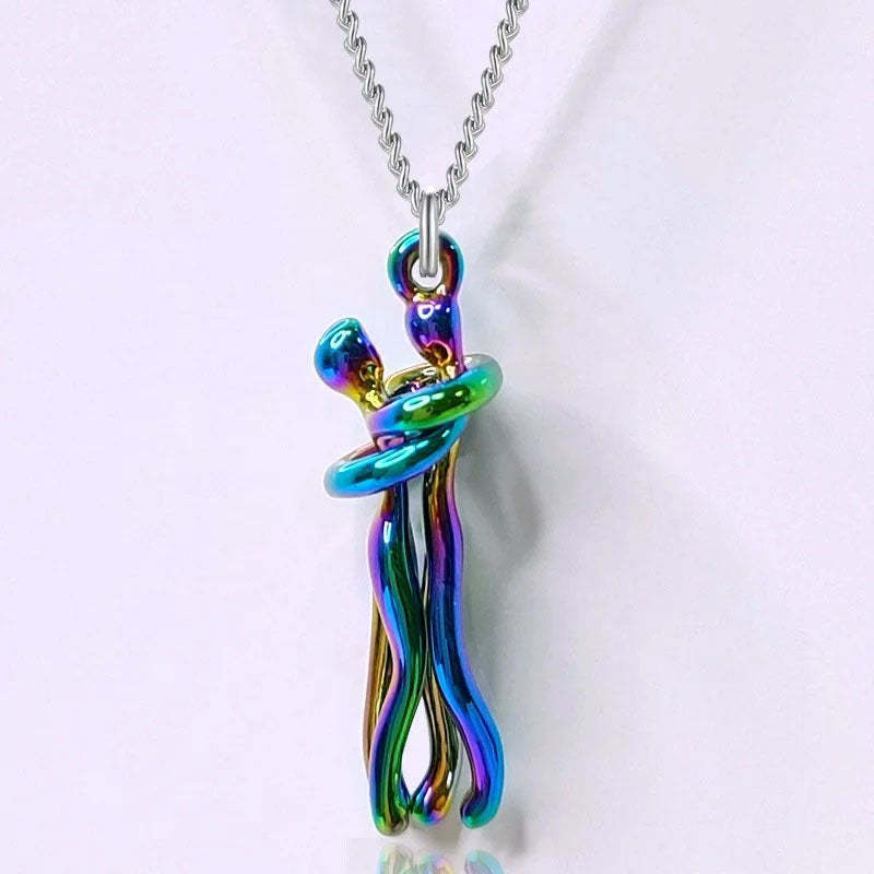 Metal Plating Hug Necklace - The Perfect Gift For Loved One-Jolura
