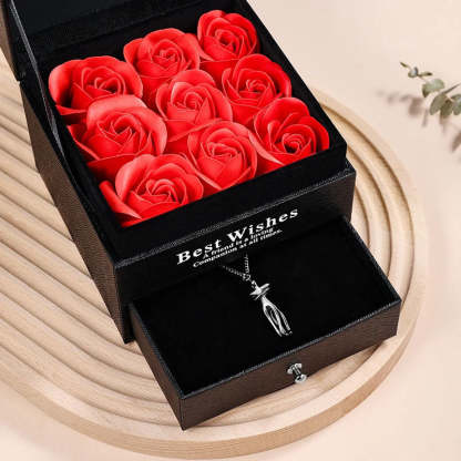 Eternal Embrace – Timeless Hug Couple Necklace and Bracelet