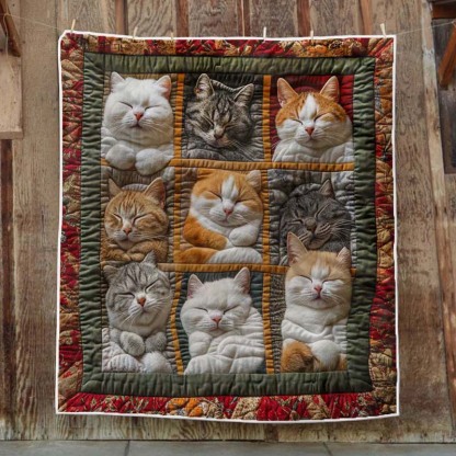 Sleeping Royal Cat Blanket - D200 - Premium Blanket-Jolura