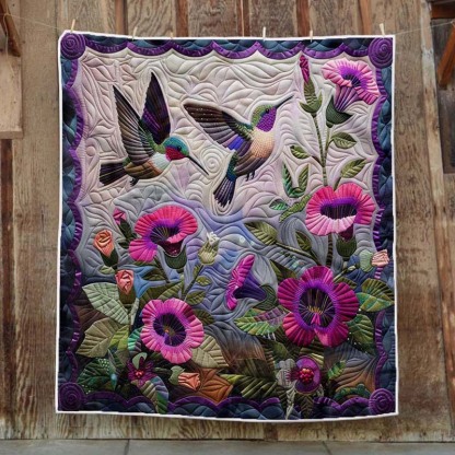 Hummingbirds Blanket - D202 - Premium Blanket-Jolura