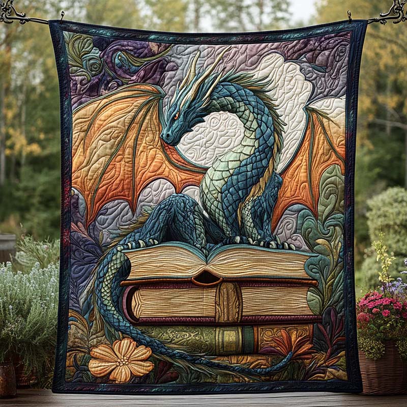 Twilight Guardian Dragon Blanket - D220 - Premium Blanket-Jolura