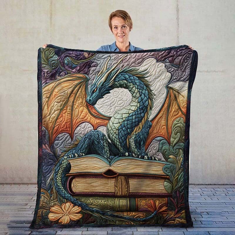 Twilight Guardian Dragon Blanket - D220 - Premium Blanket-Jolura
