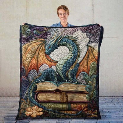 Twilight Guardian Dragon Blanket - D220 - Premium Blanket-Jolura