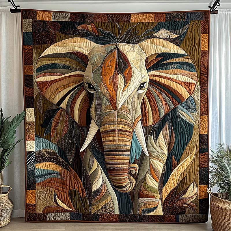 Midnight Wanderer Elephant Blanket - D221 - Premium Blanket-Jolura