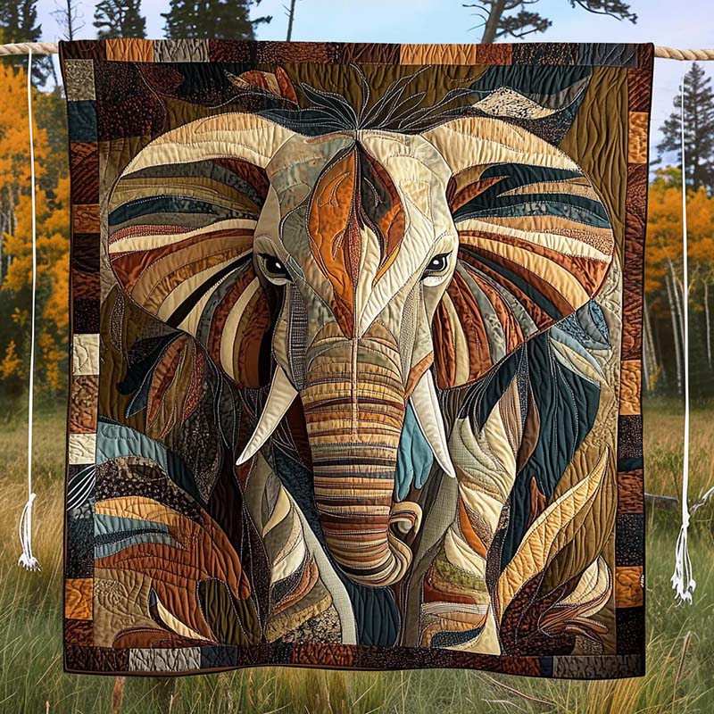 Midnight Wanderer Elephant Blanket - D221 - Premium Blanket-Jolura