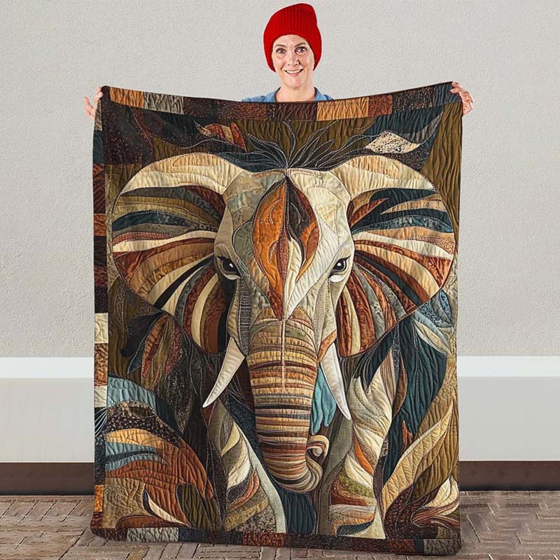 Midnight Wanderer Elephant Blanket - D221 - Premium Blanket-Jolura