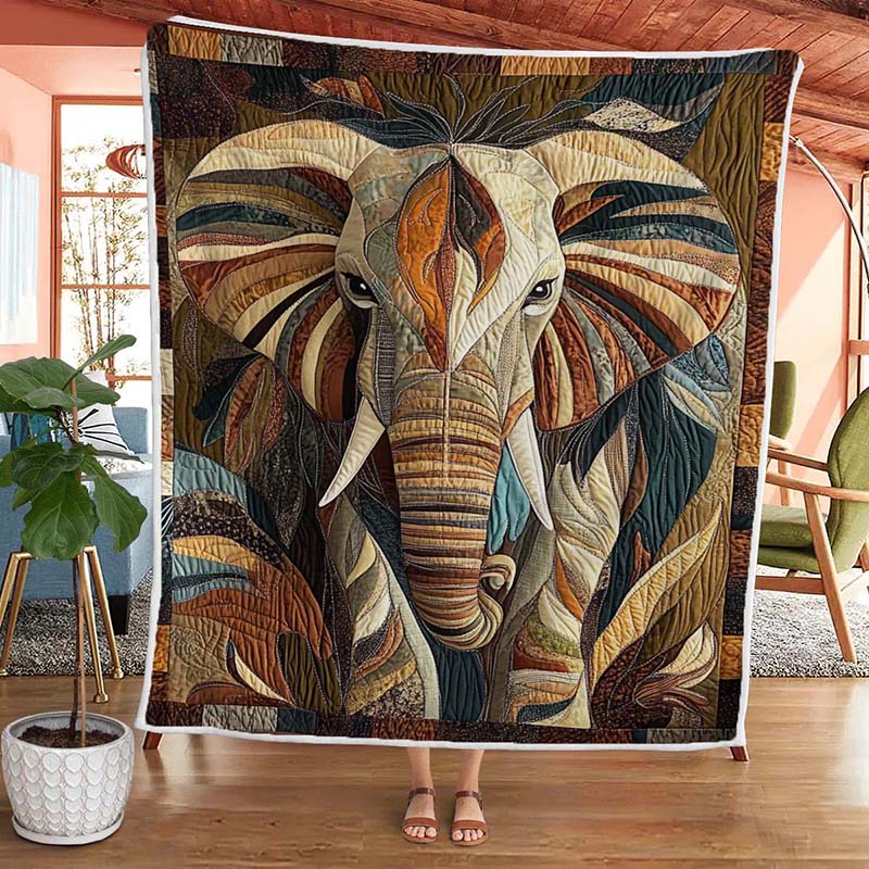 Midnight Wanderer Elephant Blanket - D221 - Premium Blanket-Jolura