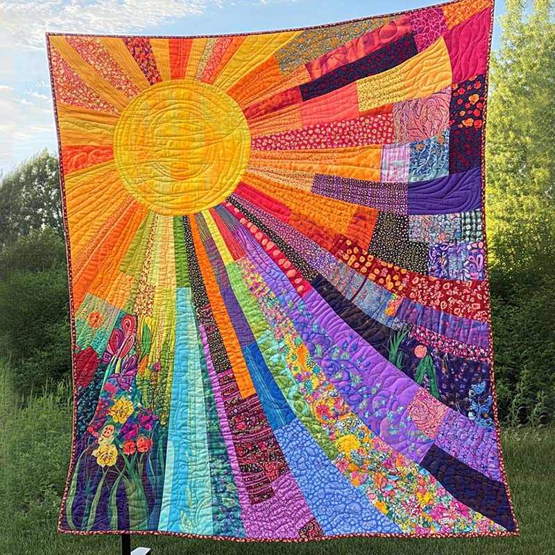 Cheerful Sunshine Blanket - D222 - Premium Blanket-Jolura