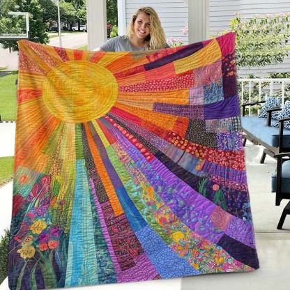 Cheerful Sunshine Blanket - D222 - Premium Blanket-Jolura