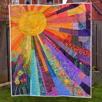 Cheerful Sunshine Blanket - D222 - Premium Blanket-Jolura