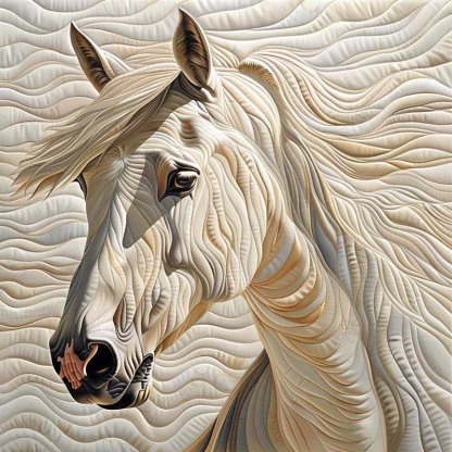 White Horse Blanket - D223 - Premium Blanket-Jolura