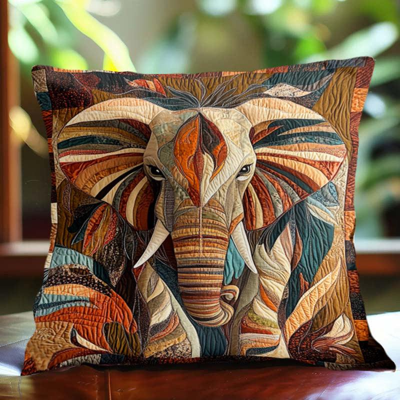 Midnight Wanderer Elephant D228 Pillow Case-Jolura