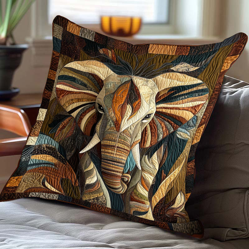 Midnight Wanderer Elephant D228 Pillow Case-Jolura