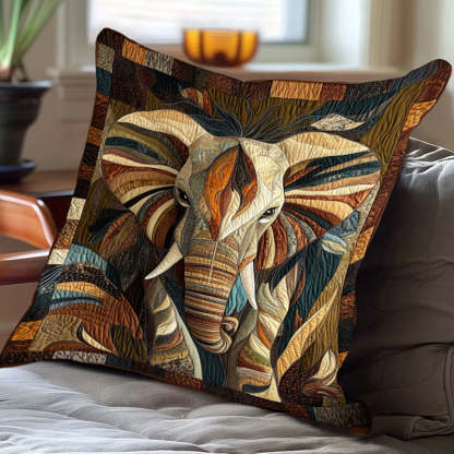 Midnight Wanderer Elephant D228 Pillow Case-Jolura