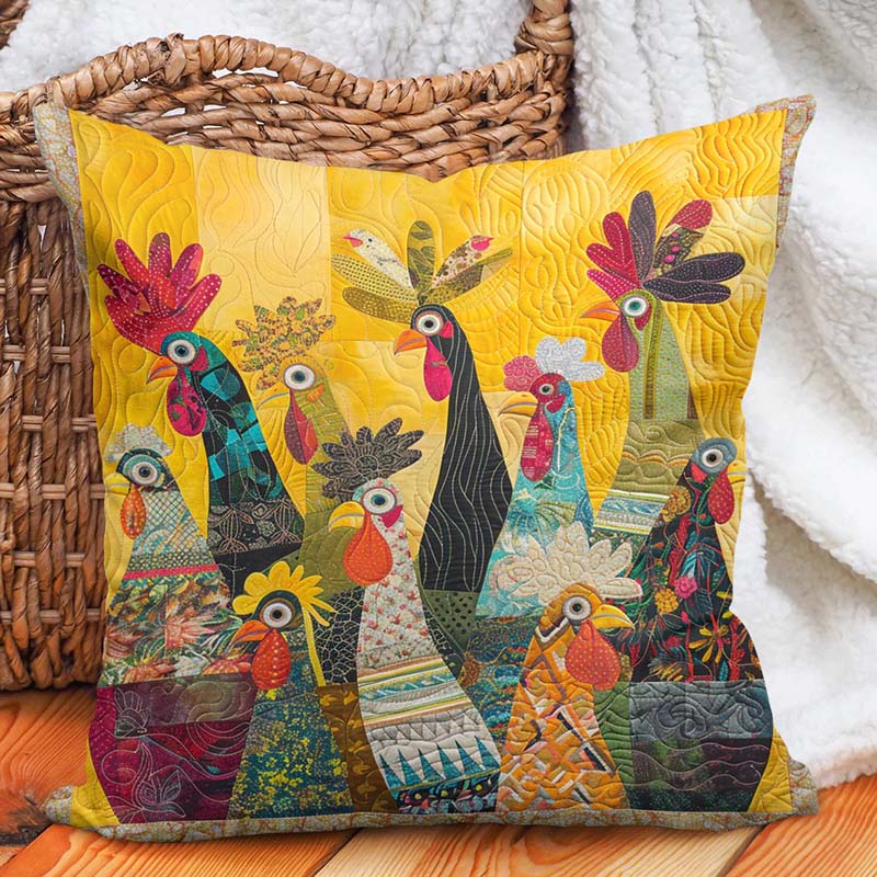 Sunrise Roosters D231 Pillow Case-Jolura