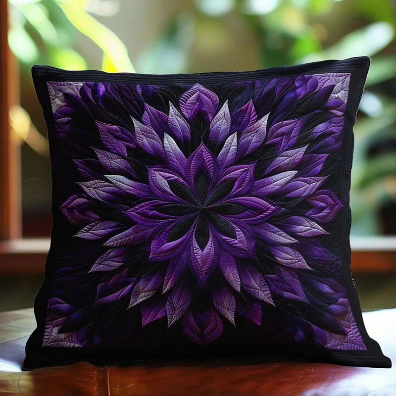 Mystic Purple Bloom D238 Pillow Case-Jolura