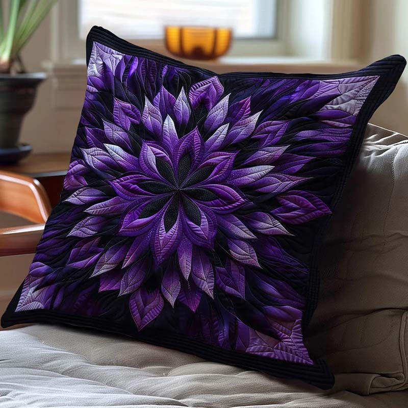 Mystic Purple Bloom D238 Pillow Case-Jolura