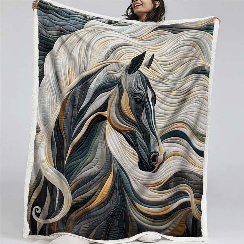 Horse Grace Blanket - D244 - Premium Blanket-Jolura
