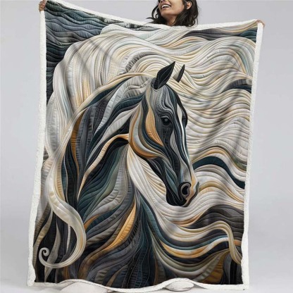 Horse Grace Blanket - D244 - Premium Blanket-Jolura