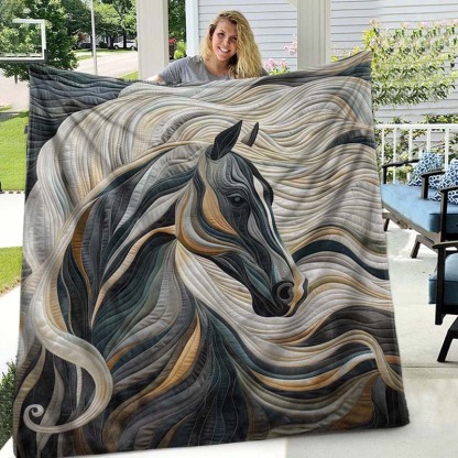 Horse Grace Blanket - D244 - Premium Blanket-Jolura