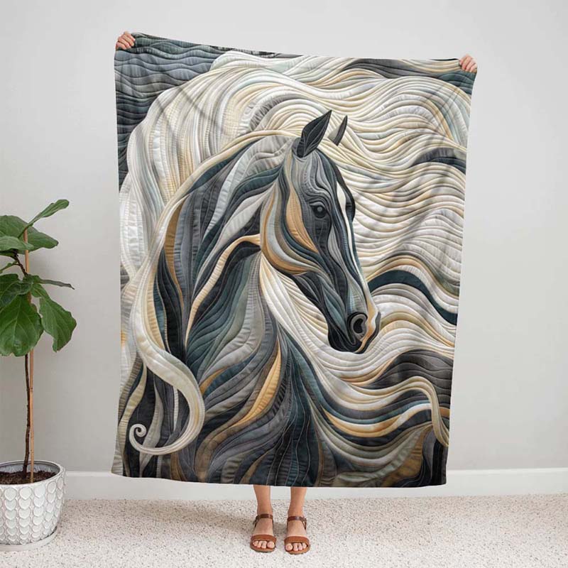 Horse Grace Blanket - D244 - Premium Blanket-Jolura
