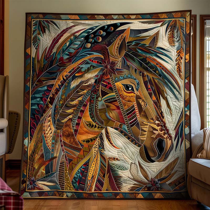 Horse Native Blanket - D247 - Premium Blanket-Jolura