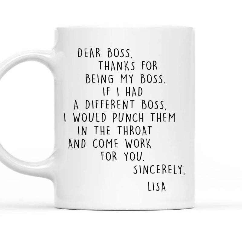If I Had A Different Boss - Personalized Coffee Mug