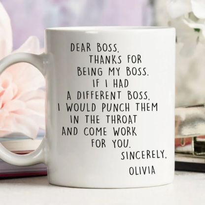 If I Had A Different Boss - Personalized Coffee Mug
