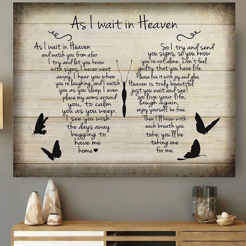 As I Wait in Heaven - D366 - Gallery Wrapped Canvas Prints