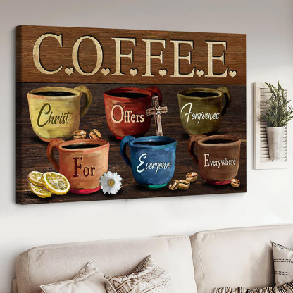 Coffee Cups - D370 - Gallery Wrapped Canvas Prints