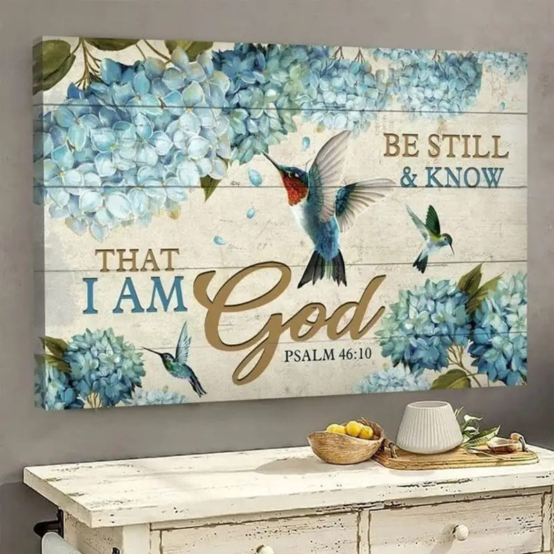 Be Still And Know That I Am God - D376 - Gallery Wrapped Canvas Prints