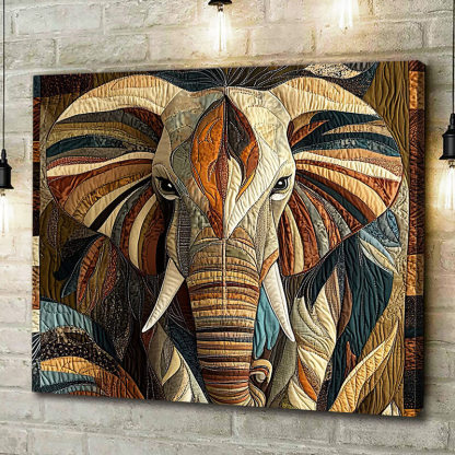 Midnight Wanderer Elephant - D383 - Gallery Wrapped Canvas Prints